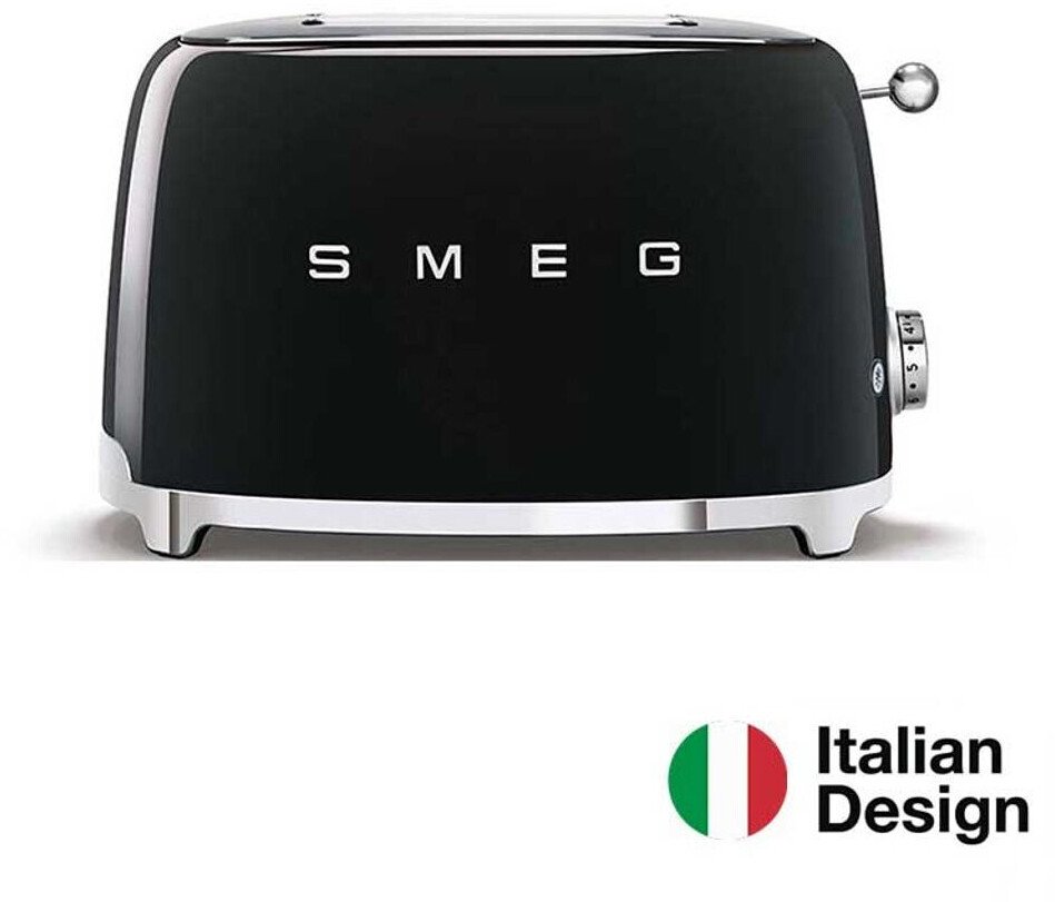 SMEG TSF01BLEU Tostadora 2x2 Ranuras de Acero Inoxidable 950W Negra 50's  Style : : Hogar y cocina