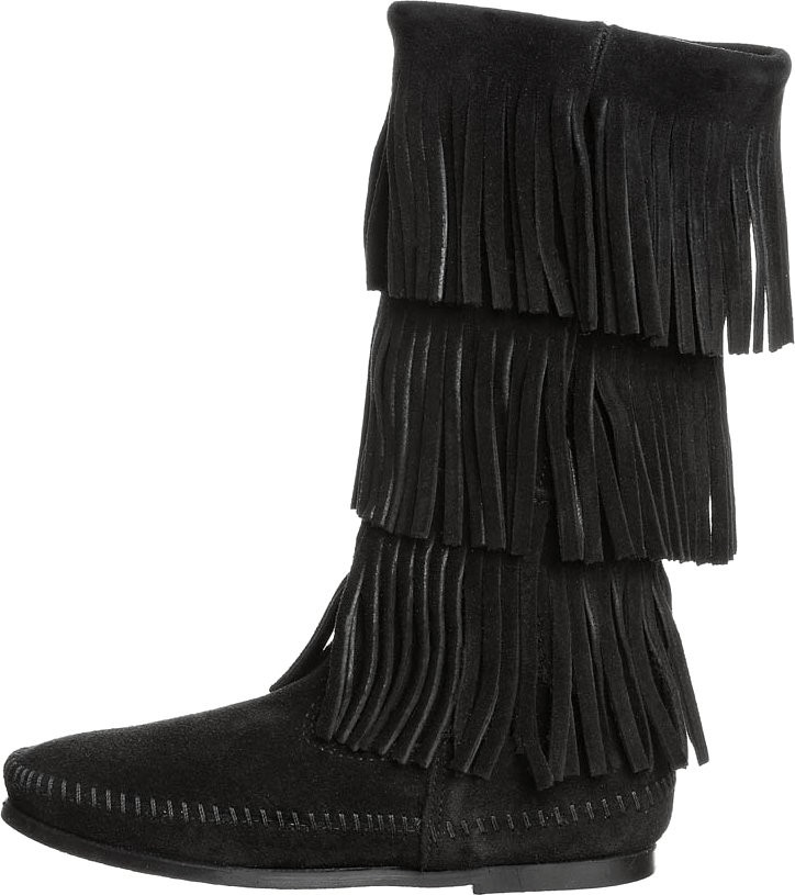 Minnetonka 3 layer fringe boot on sale