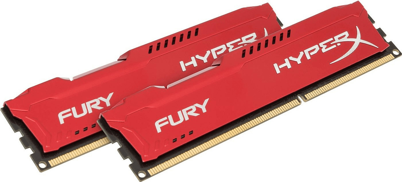 HyperX Fury Red 8Go Kit DDR3-1866 CL10 (HX318C10FRK2/8)