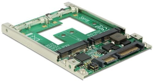 DeLock Convertisseur SATA à 22 broches de 2.5´´ > mSATA + RAID (62545)
