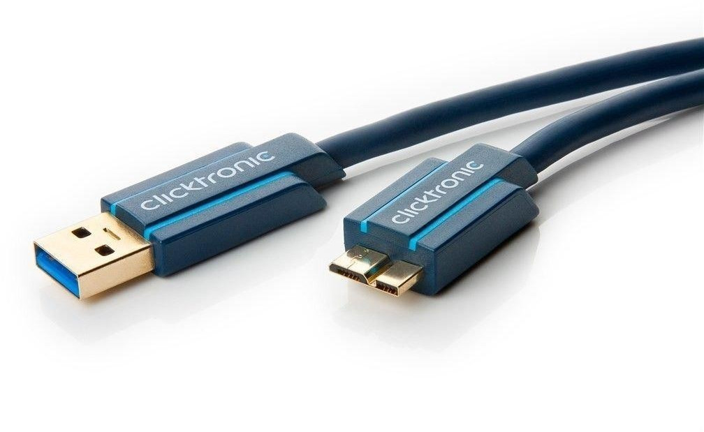 Clicktronic Câble adapteur micro USB 3.0 3m (70124)