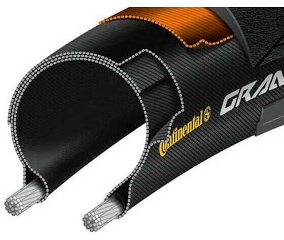 Neumático de bicicleta 700x25C (25-622) Continental Grand Sport Race  flexible