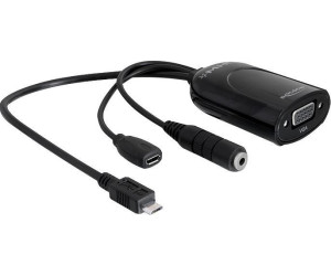 Delock Adapter Mhl Micro Usb Vga Micro Usb Klinkenbuchse 65336