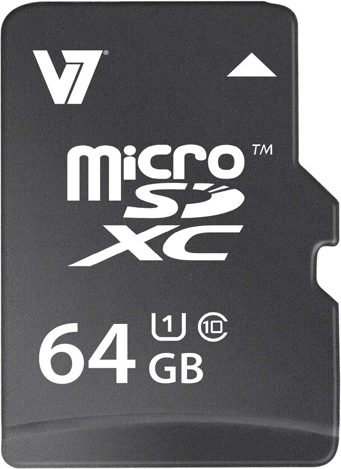 V7 microSDXC 64 Go Classe 10 (VAMSDX64GUHS1R-2E)