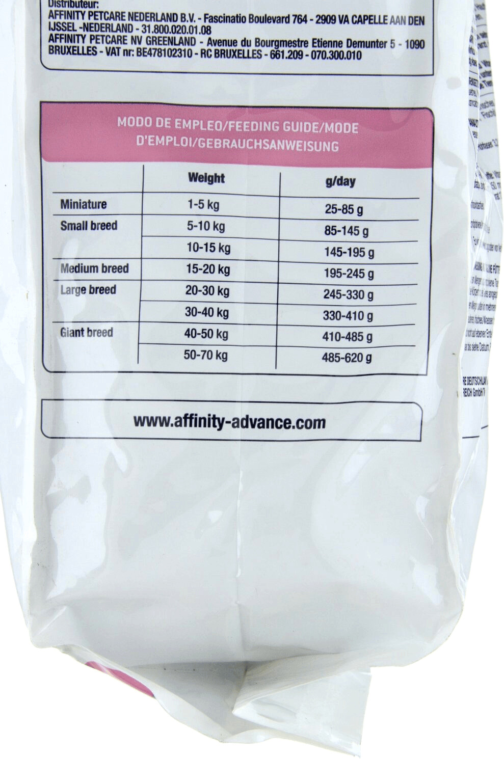 Affinity Advance Croquettes pour chien 12 kg