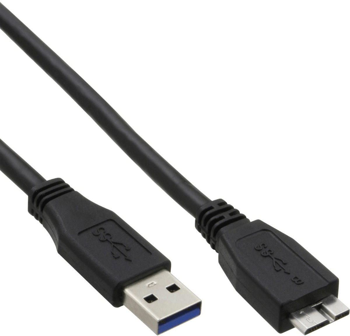 InLine Câble USB 3.0, AM / Micro BM, noir, 5m (35450)