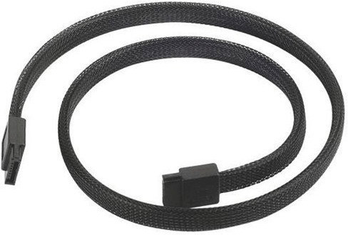 SilverStone Câble CP07 180° SATA III, noir, 50cm