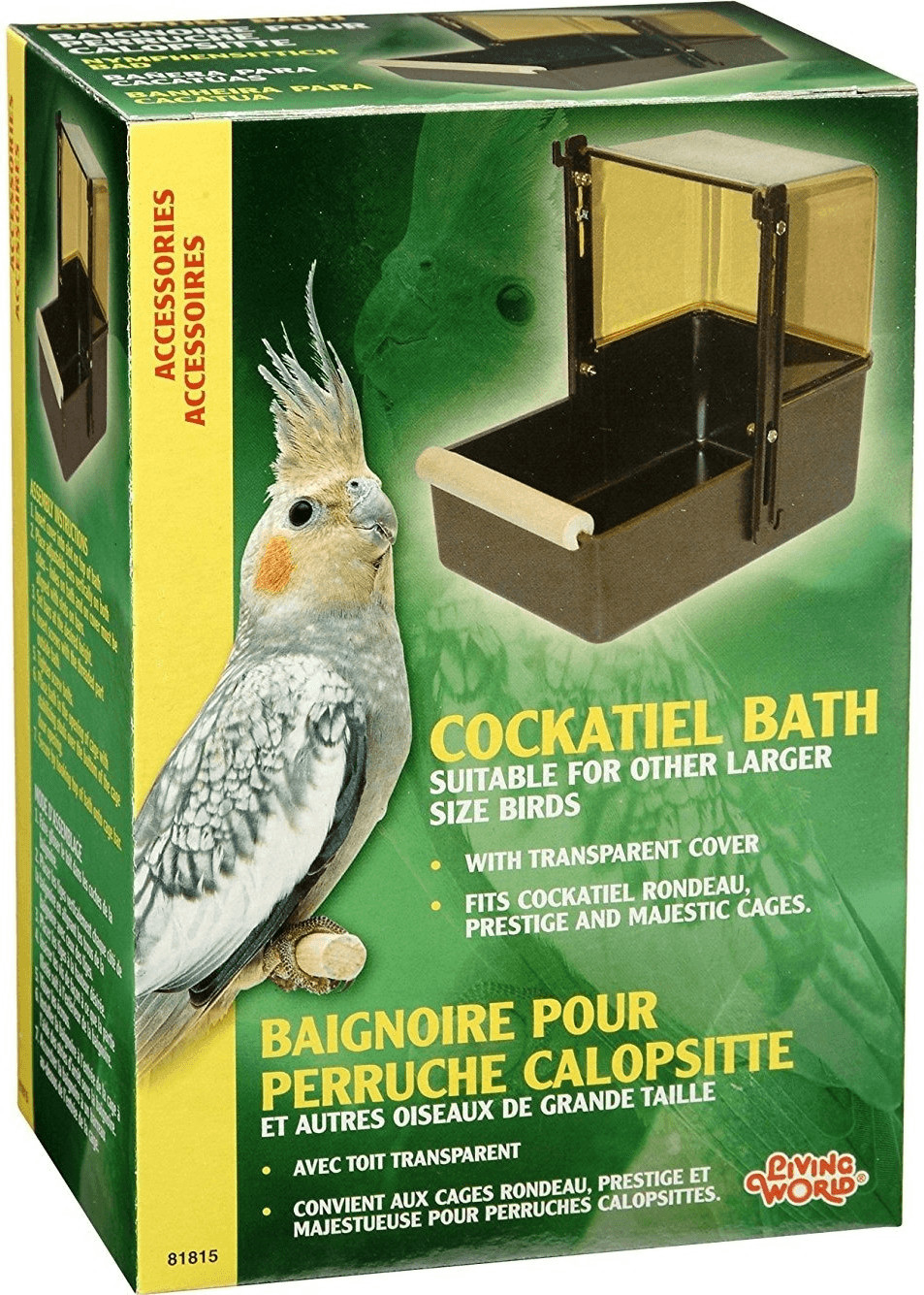 Living World Cockatiel Bath