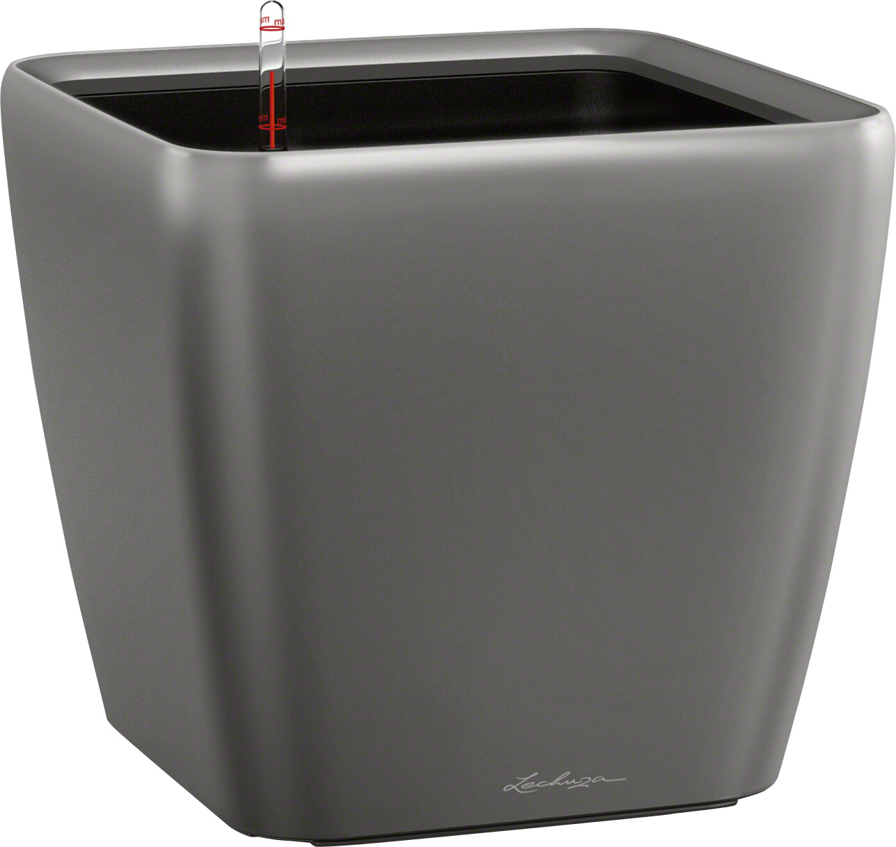 Lechuza Quadro LS 35 All-in-One Set anthracite metallic