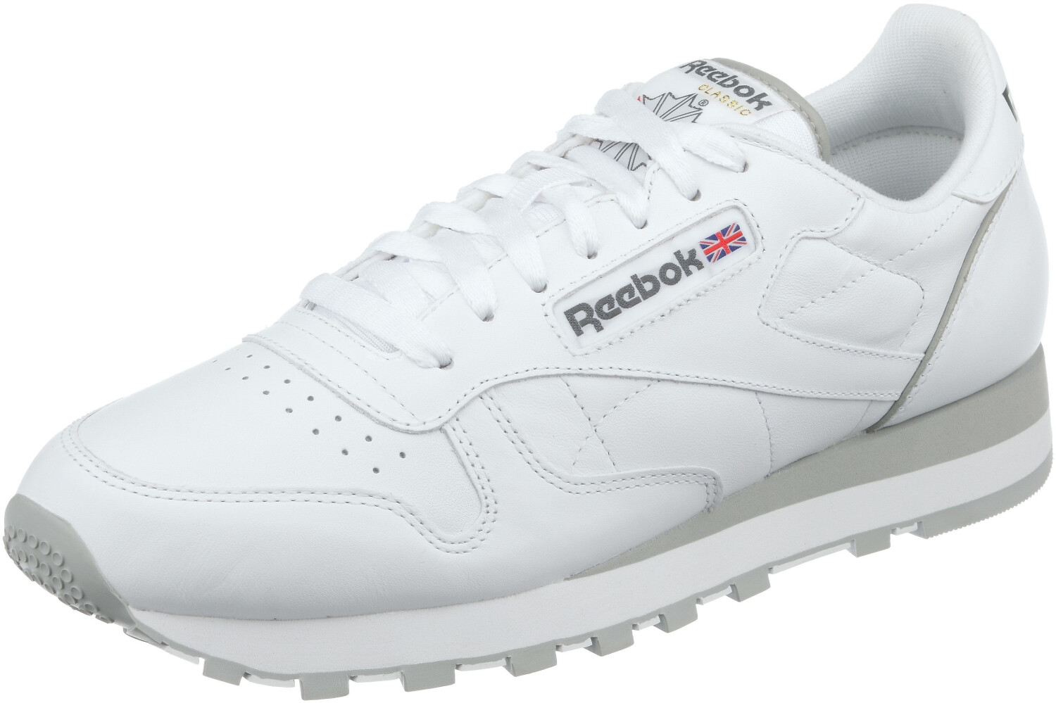 Buy Reebok Classic Leather white/lt grey from £99.99 (Today) – Best ...