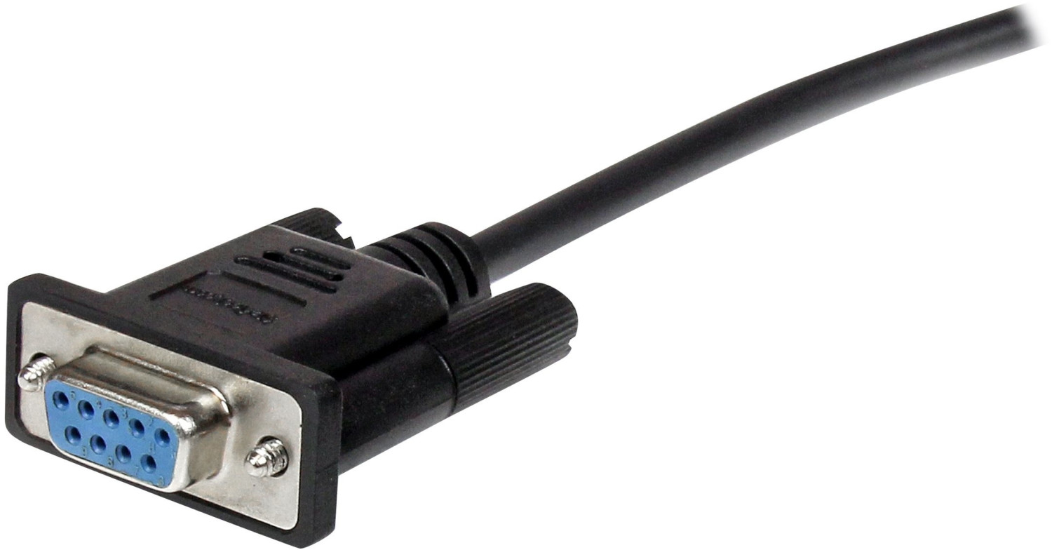 StarTech Câble série DB9 RS232 noir en liaison directe 1 m - M/F (MXT1001MBK)