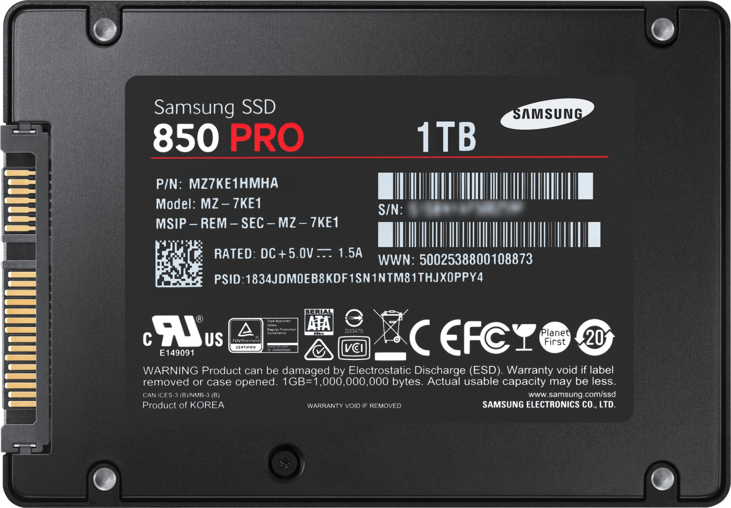 Samsung 850 Pro 1TB Basic ab 319 48 Preisvergleich bei idealo