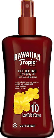 Photos - Sun Skin Care Hawaiian Tropic Hawaiian Tropic Protective Dry Spray Oil SPF 10 (200 ml)