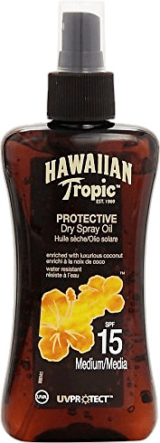 Photos - Sun Skin Care Hawaiian Tropic Hawaiian Tropic Protective Dry Spray Oil SPF 15 (200 ml)