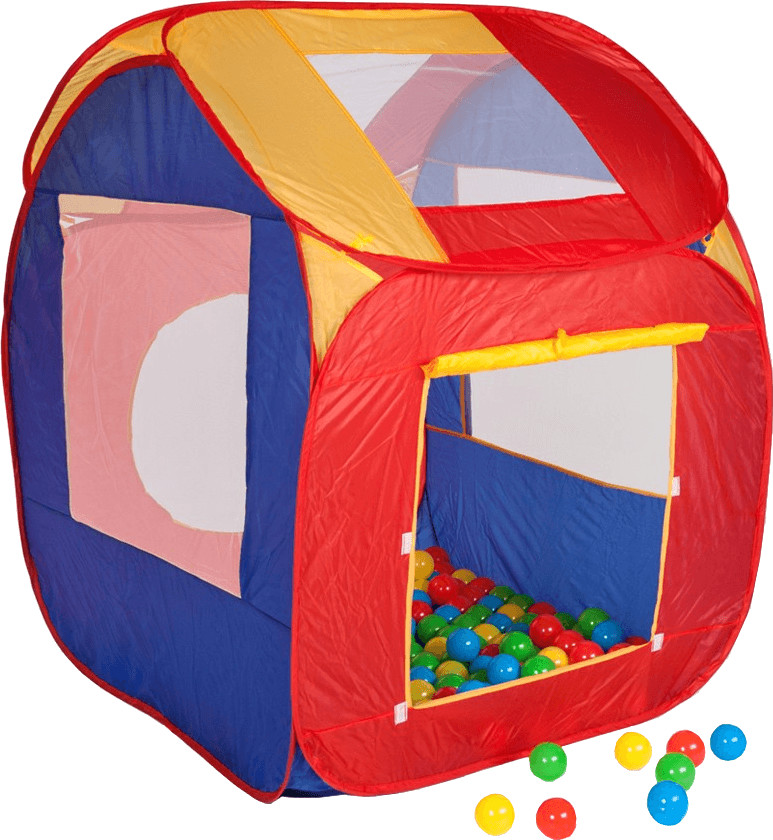 Tente de jeux enfants, avec Tunnel, Pyramide et 200 Balles, pour Intérieur  et Extérieur, 270 x 80 x 104 cm acheter en ligne à bas prix