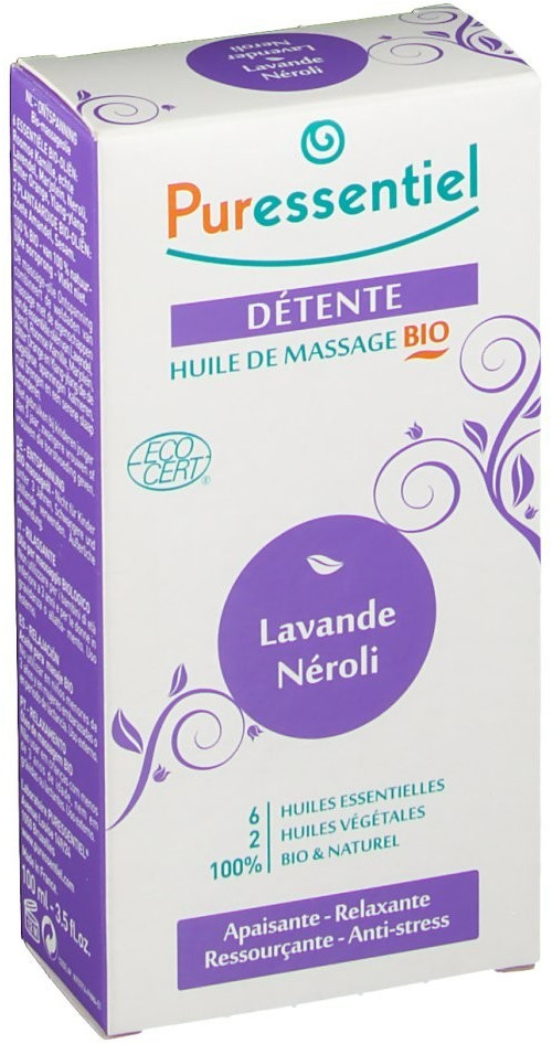 Puressentiel Détente Huile de massage bio (100 ml)