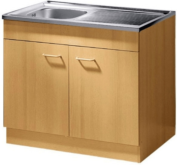 Held Möbel Start Spülenschrank mit Auflage-Becken buche (80 x 85 x 50