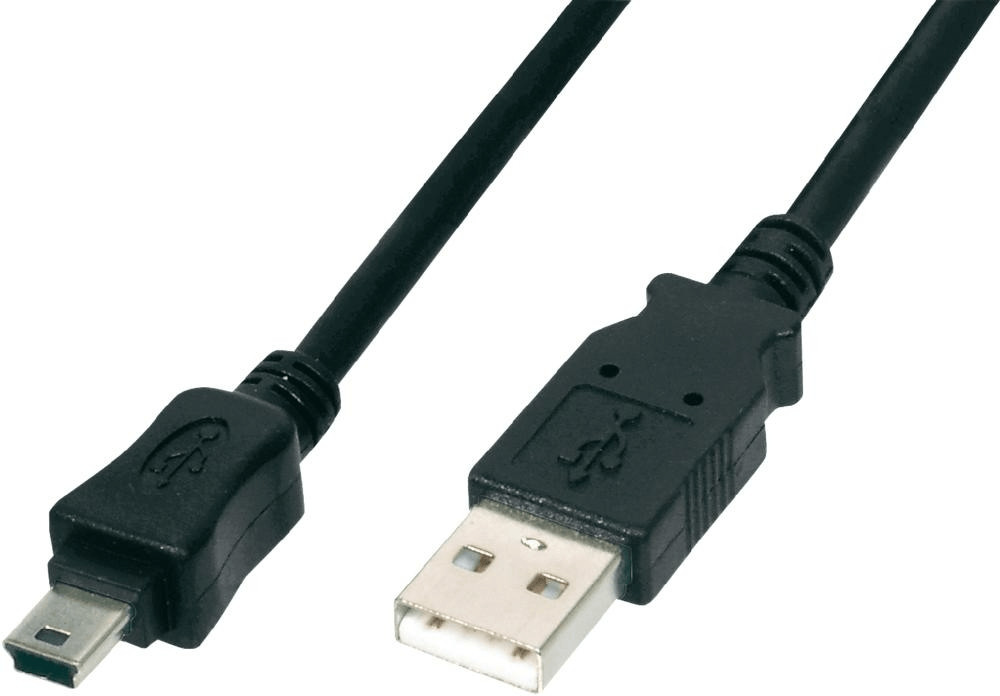 Assmann Câble de connexion USB 2.0, A/M - mini B/M 5 broches (AK-300108-018-S)