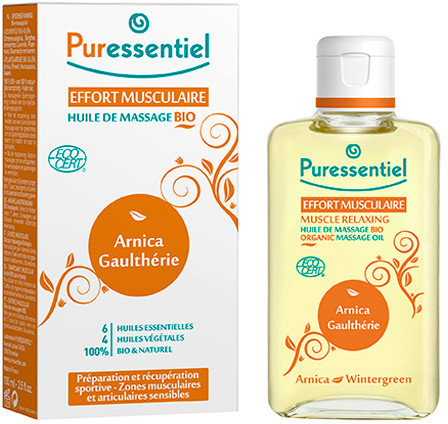 Puressentiel Effort musculaire Huile de massage bio (100 ml)