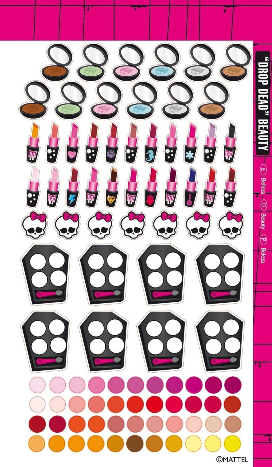 WDK Partner Album Stickers Styliste - Monster High