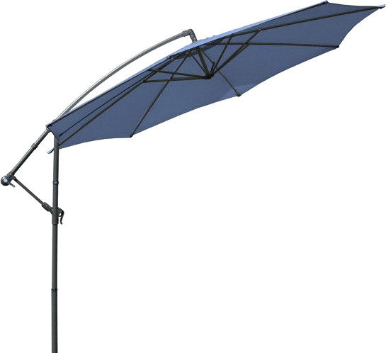 Jago Parasol déporté Ø 350 cm bleu