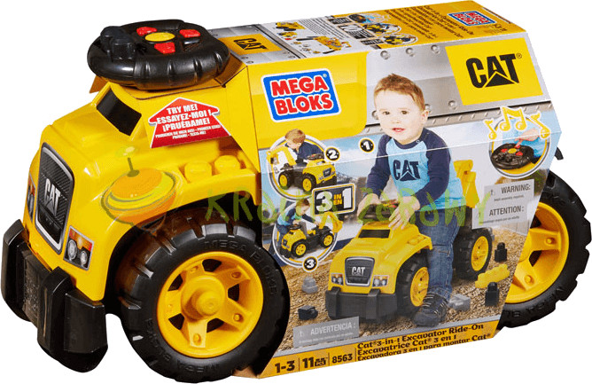 MEGA BLOKS Porteur Caterpillar - 11 pièces