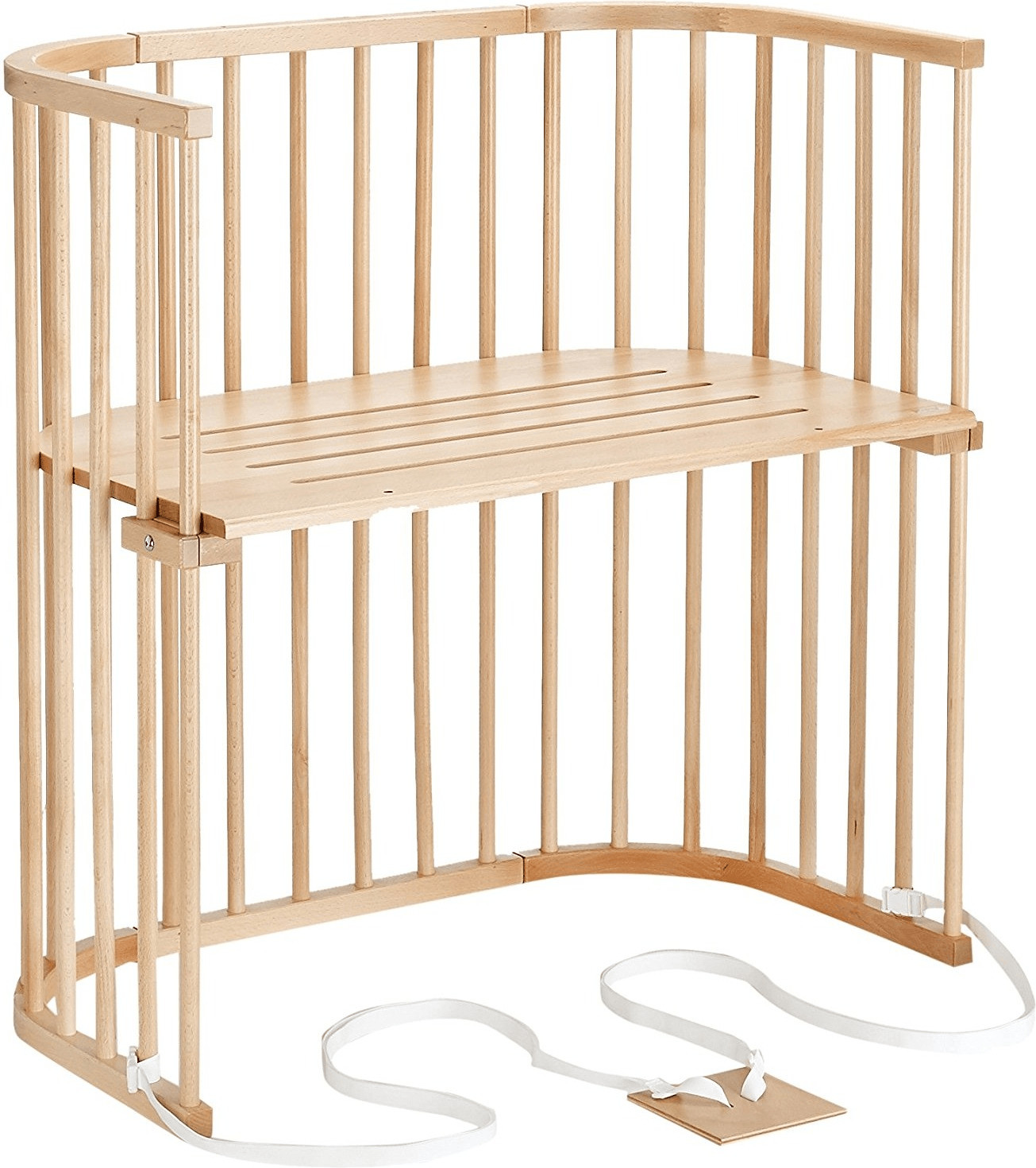 Babybay Lit d'appoint Boxspring laqué naturel