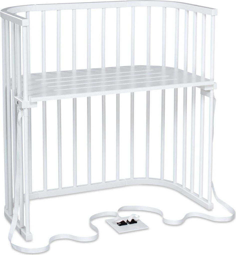 Babybay Lit d'appoint Boxspring laqué blanc (166102)