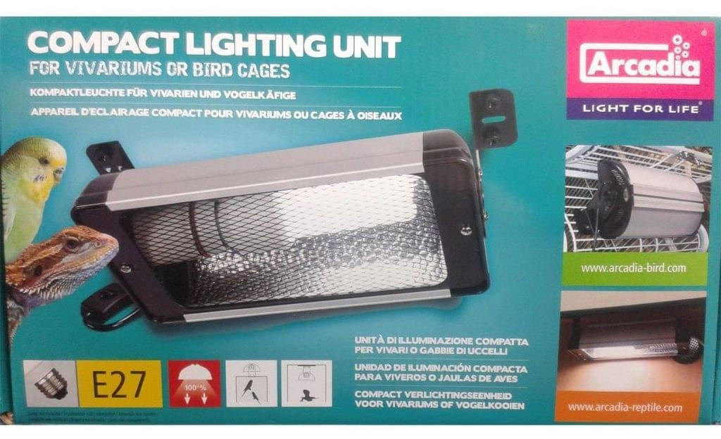 Arcadia Compact Lighting Unit for Vivariums or Bird Cages E27