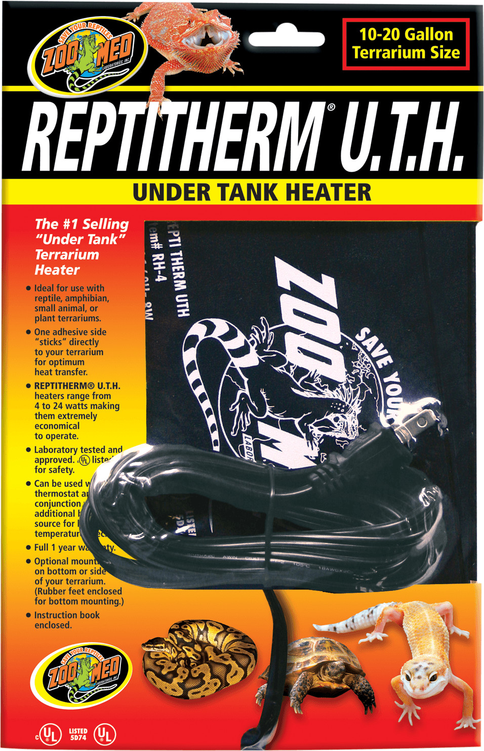 Zoo Med Reptitherm Under Tank Heater SN 8 W (RH-4)