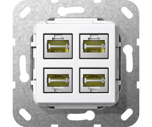 Gira Netzwerksteckdose 4fach, reinweiß 569903 ab 35,56