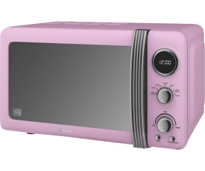 Retro 20l 800w pink digital outlet microwave