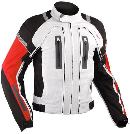A-Pro Blouson Areotech blanc/rouge