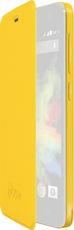 Wiko Étui folio jaune (Bloom)