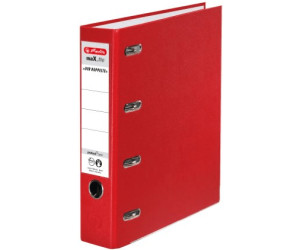 Herlitz 10842268 Doppelordner Max.File Protect A4 Rot Fsc Mixed