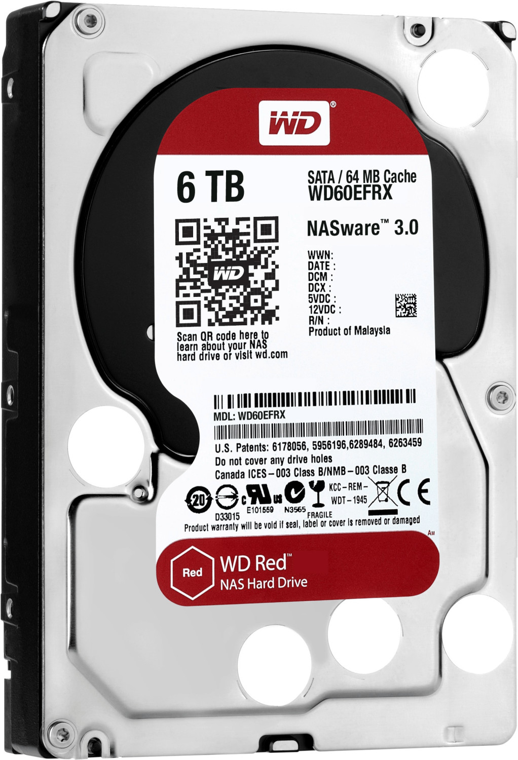 Western Digital Red SATA III 6 To (WD60EFRX)