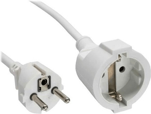 InLine Rallonge schuko 2 m (blanc)