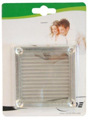 InLine Grille en aluminium 80 mm argenté