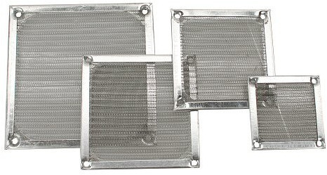 InLine Grille en aluminium 120 mm argenté