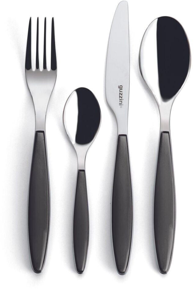 Guzzini Ménagère Feeling 24 pièces noir