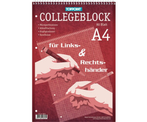 Toppoint Collegeblock 80bl Kariert Spirale Oben Ab 1 14 Preisvergleich Bei Idealo De