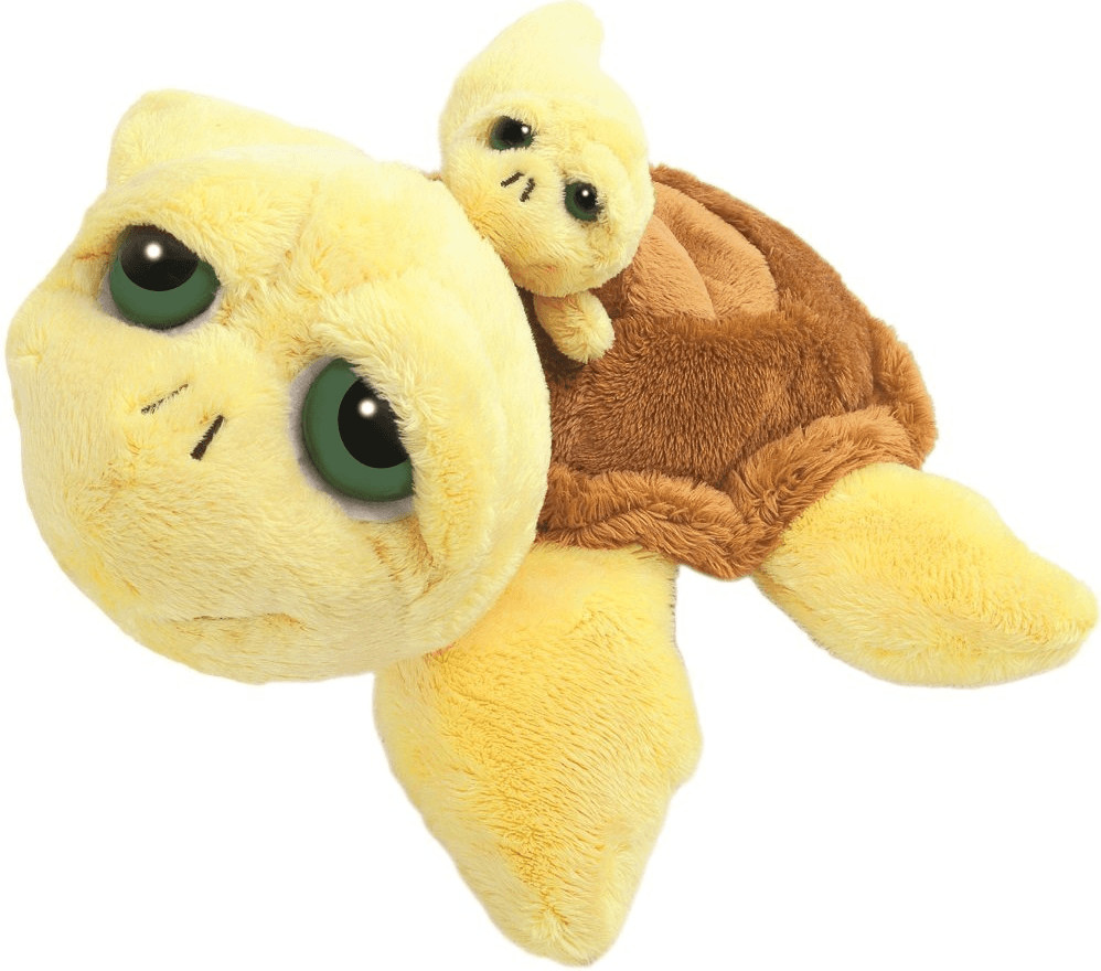 Russ Berrie Tortue Pebbles avec bébé 25 cm