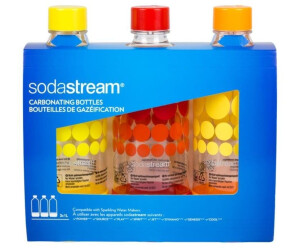 Bouteille pack 3 bouteilles bulles de couleurs Sodastream