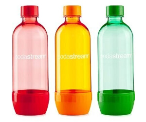 Sodastream Pet bouteilles 3 pièces 1l, pulvérisateur d'eau  orange-blanc-vert