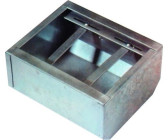 Metall Rechtecktrog mit Rohrrahmen Futtertrog Metalltrog Rohrrahmentrog verz. 