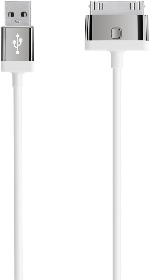Belkin Câble de recharge et de synchronisation 30 pin vers USB blanc