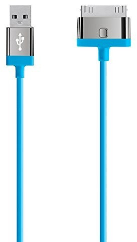 Belkin Câble de recharge et de synchronisation 30 pin vers USB bleu