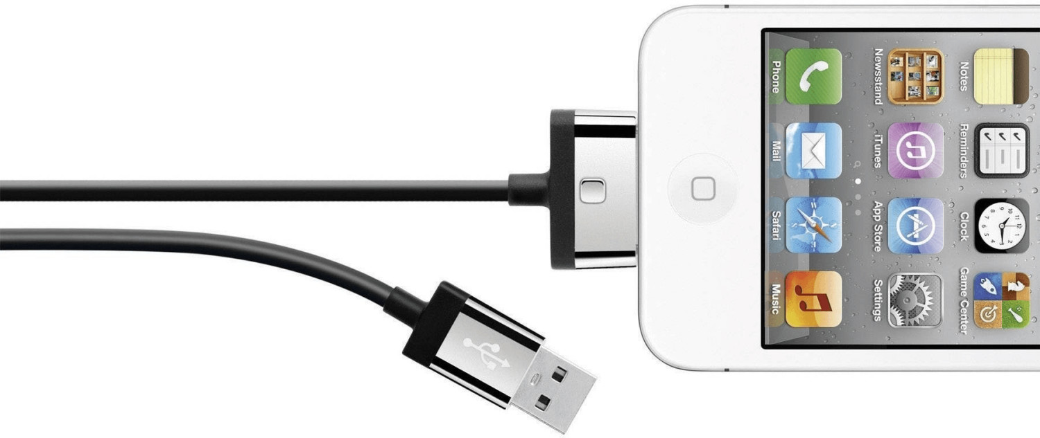 Belkin Câble de recharge et de synchronisation 30 pin vers USB noir