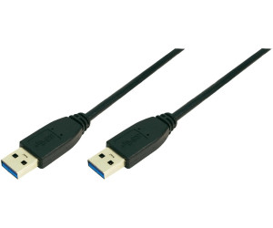 PVC-Mantel blau/schwarzz 3m OFC Oehlbach USB Plus C3 USB-Kabel für Smartphones Typ A 3.0 zu Typ C 3.1 