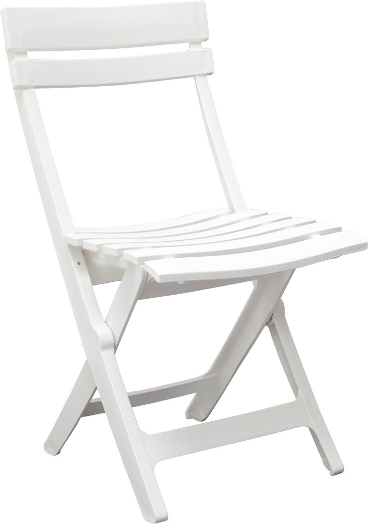 Grosfillex Chaise de jardin pliante Miami blanc (49036004)